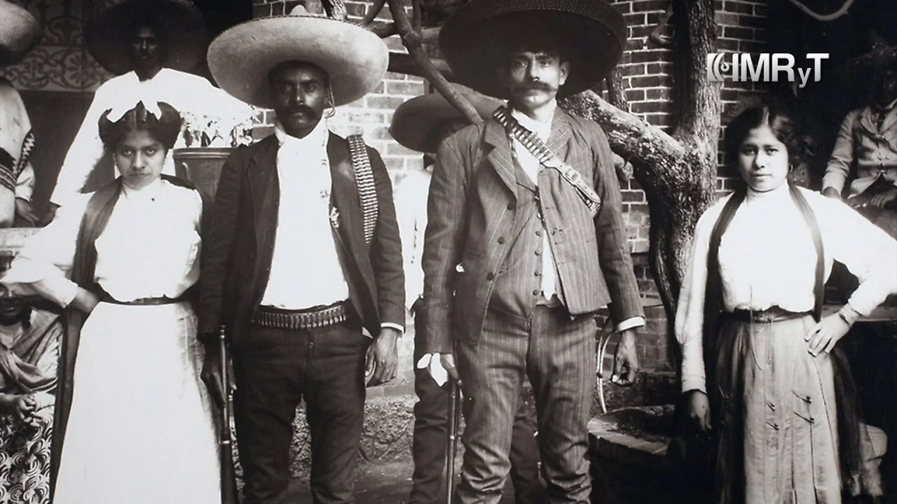 Escena cinematografica representando a Emiliano Zapata durante la revolucion Escena cinematográfica representando a Emiliano Zapata durante la revolución