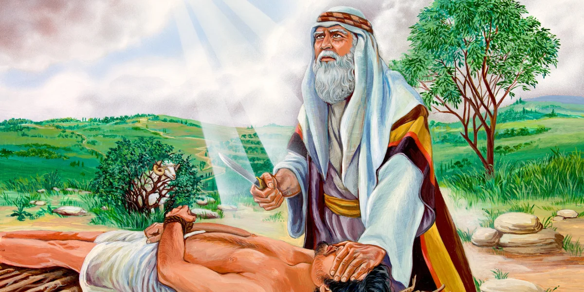 Abraham a punto de sacrificar a Isaac Abraham a punto de sacrificar a Isaac