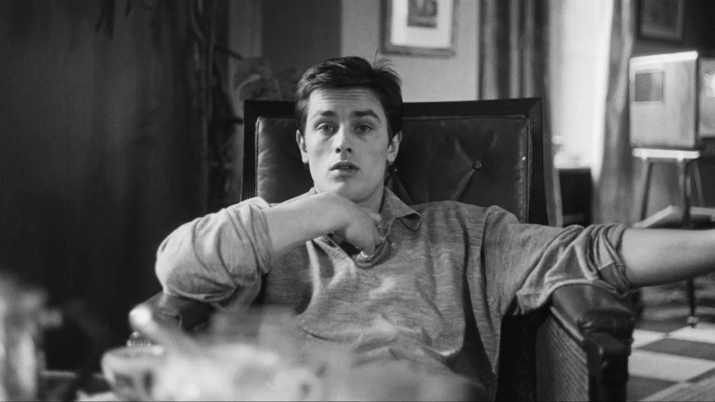 Alain Delon joven durante sus primeros anos en el cine frances Alain Delon joven durante sus primeros años en el cine francés