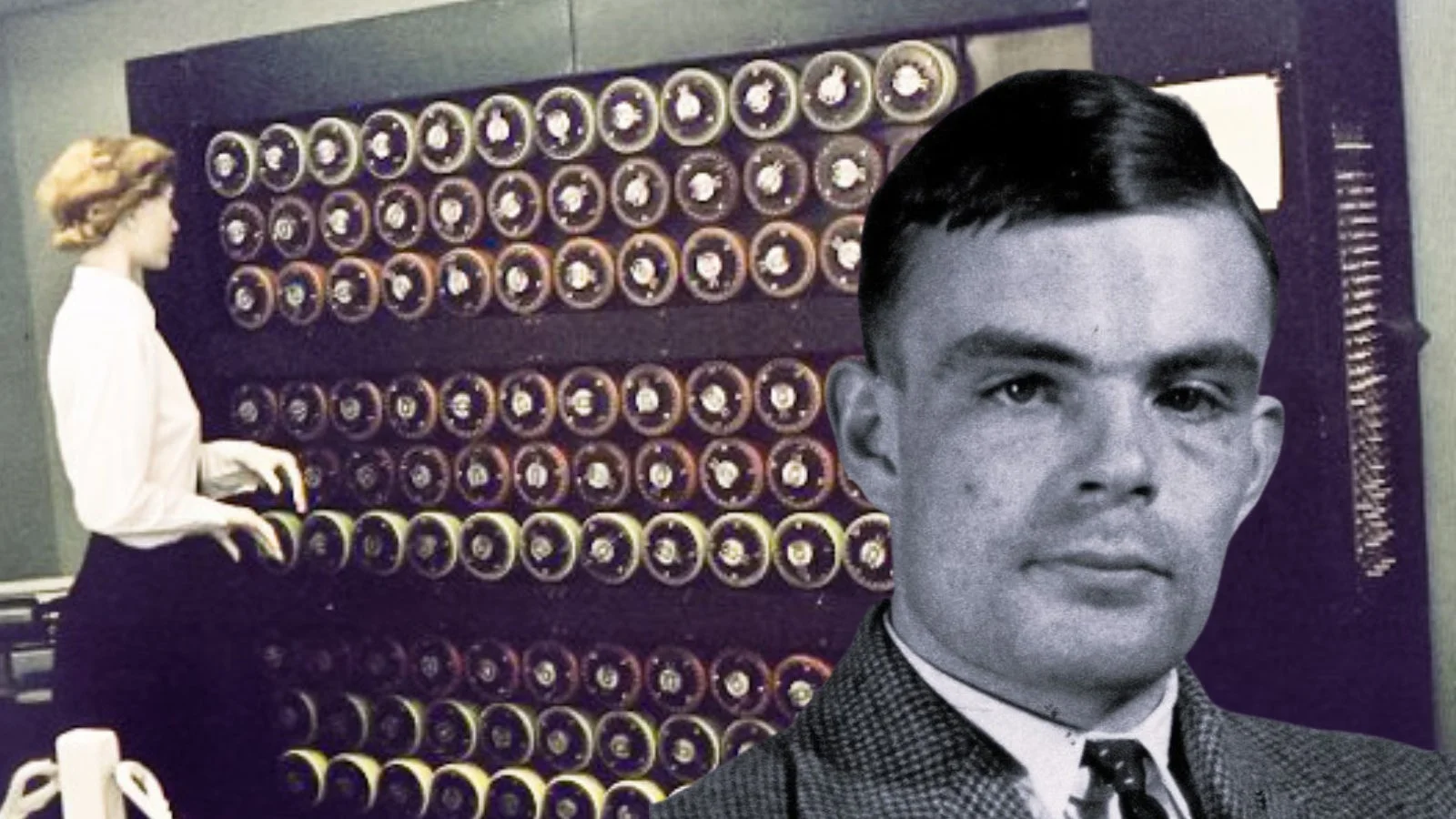 Alan Turing trabajando en descifrado Enigma Bletchley Park Alan Turing trabajando en descifrado Enigma Bletchley Park