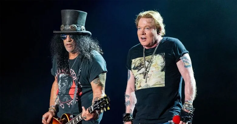 Axl Rose durante el regreso a los escenarios con Guns N Axl Rose durante el regreso a los escenarios con Guns N