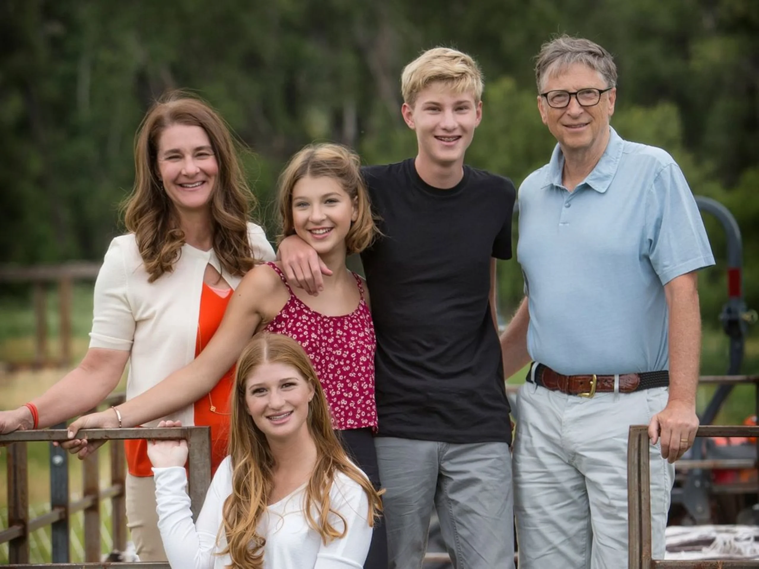 Bill Gates compartiendo tiempo familiar en Seattle