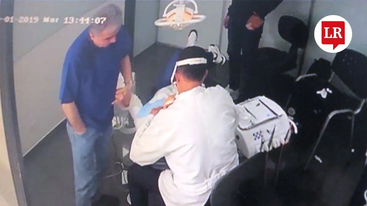 Momento exacto de la fuga de Aida Merlano desde consultorio odontologico Momento exacto de la fuga de Aída Merlano desde consultorio odontológico