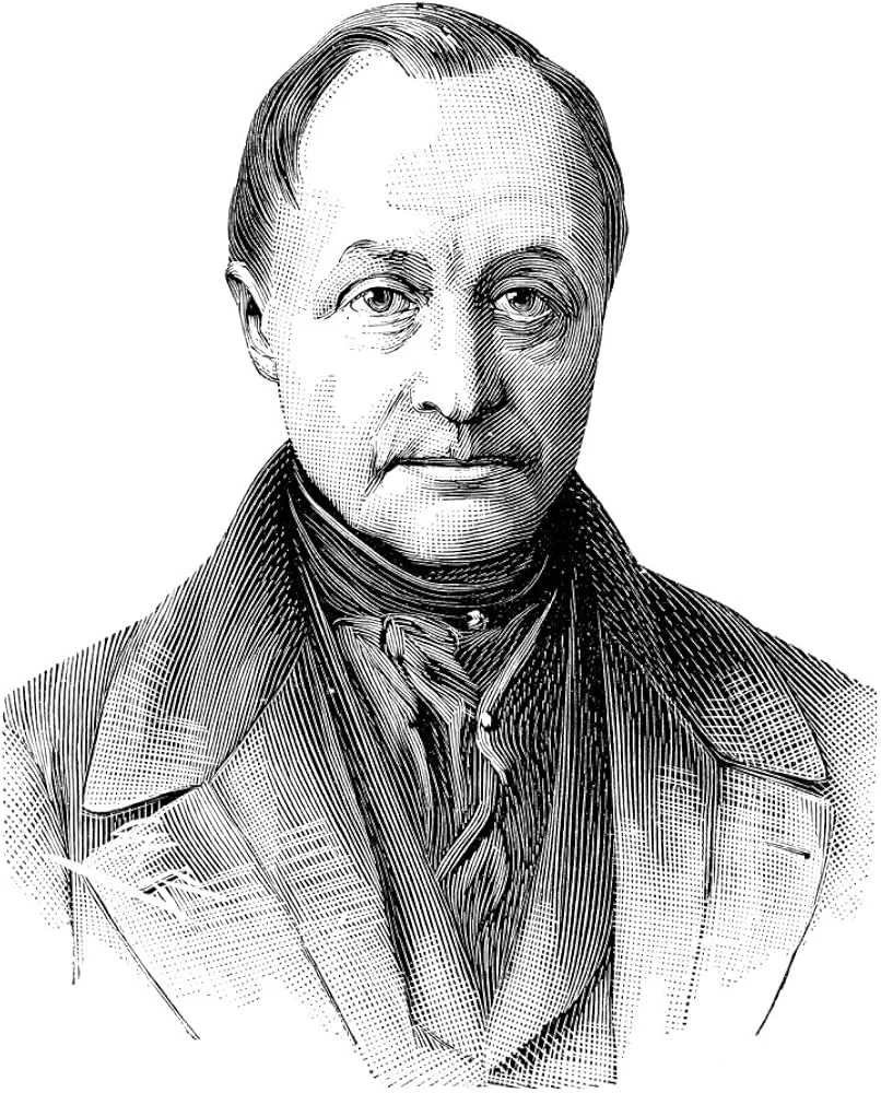 Retrato clasico de Auguste Comte filosofo frances Retrato clásico de Auguste Comte filósofo francés